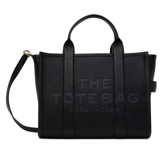 AUTHENTIC BRAND NEW MARC JACOBS
Black 'The Leather Medium' Tote - Picture 1 of 6